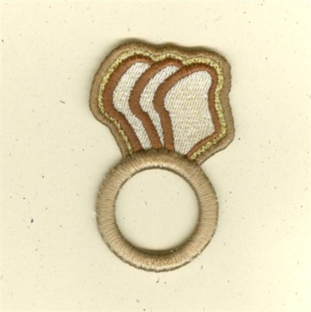 Picture of Bread Napkin Ring Machine Embroidery Design