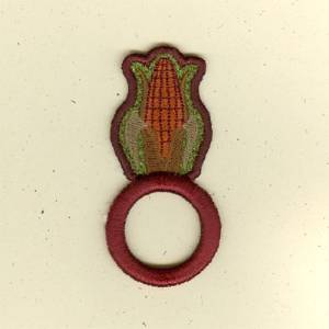 Picture of Corn Napkin Ring Machine Embroidery Design