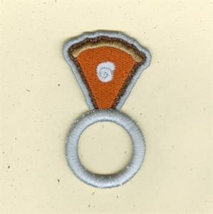 Picture of Pumpkin Pie Napkin Ring Machine Embroidery Design