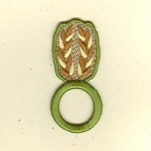 Picture of Wheat Napkin Ring Machine Embroidery Design