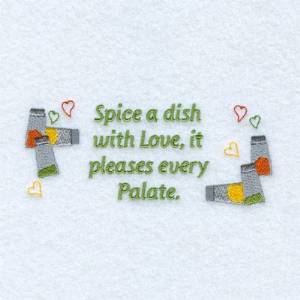 Picture of Spice a Dish Machine Embroidery Design