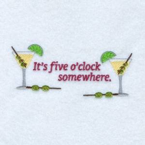 Picture of Five O Clock Somewhere Machine Embroidery Design