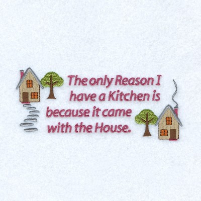Kitchen with the House Machine Embroidery Design