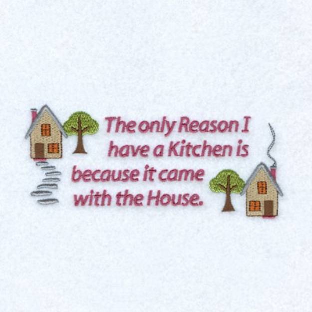 Picture of Kitchen with the House Machine Embroidery Design