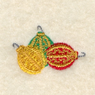 Mini Christmas Ornaments Machine Embroidery Design