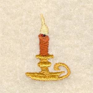 Picture of Mini Christmas Candle Machine Embroidery Design