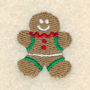 Picture of Mini Gingerbread Man Machine Embroidery Design