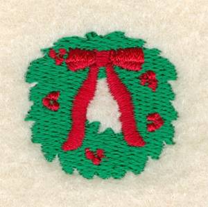 Picture of Mini Christmas Wreath Machine Embroidery Design