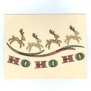 Picture of Ho Ho Ho Card Machine Embroidery Design