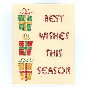 Picture of Best Wishes Card Machine Embroidery Design