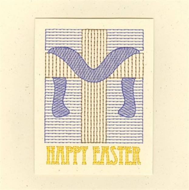 Picture of Happy Easter Card Machine Embroidery Design
