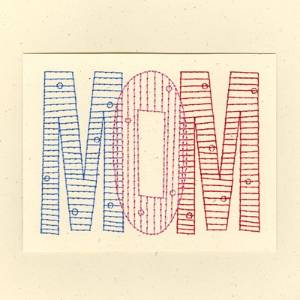 Picture of Mom Card Machine Embroidery Design