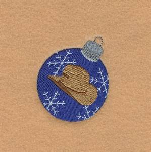 Picture of Cowboy Hat Ornament Machine Embroidery Design