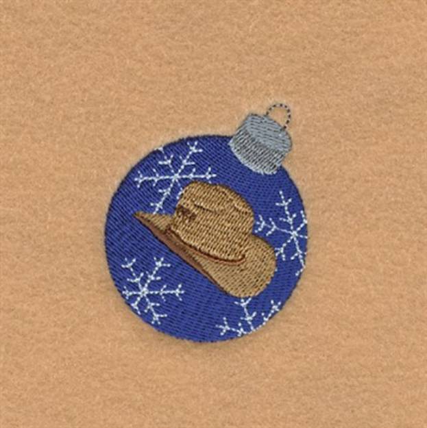 Picture of Cowboy Hat Ornament Machine Embroidery Design