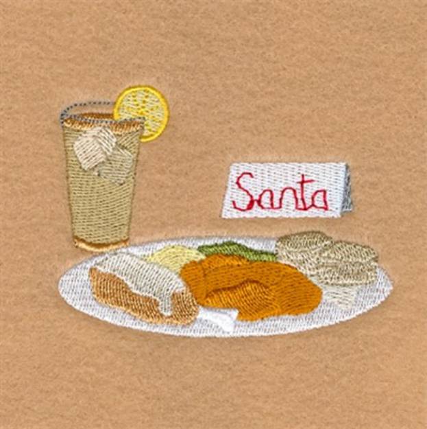 Picture of Santas Southern Meal Machine Embroidery Design