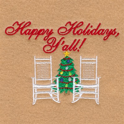 Rocking Country Christmas Machine Embroidery Design