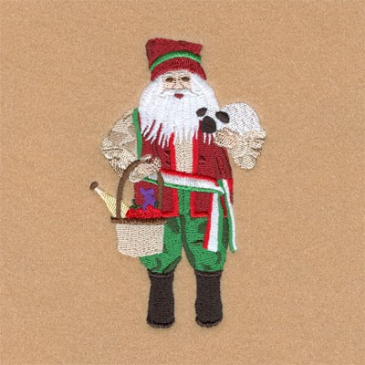 Italian Santa Machine Embroidery Design