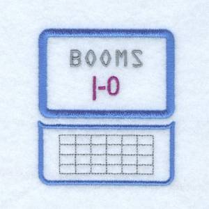 Picture of Text:  Booms Machine Embroidery Design