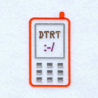 Text:  DTRT Machine Embroidery Design