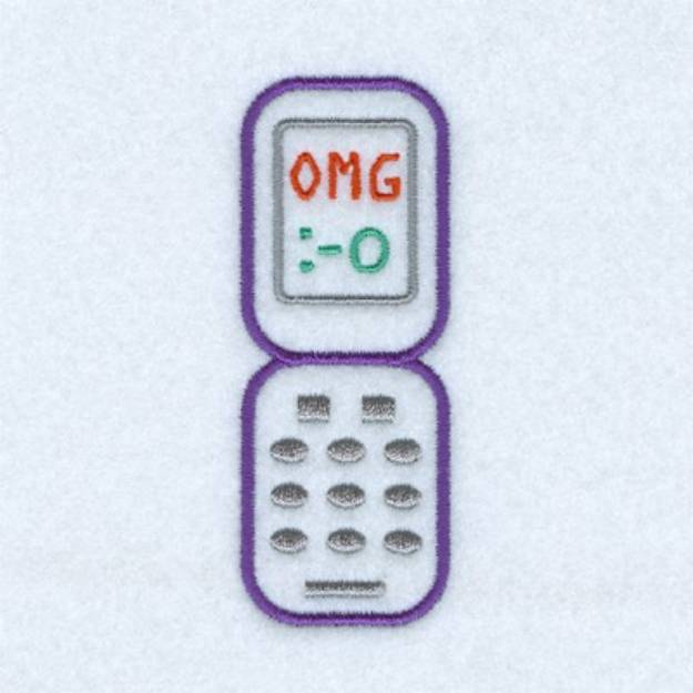 Picture of Text:  OMG Machine Embroidery Design