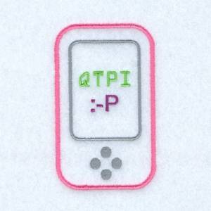 Picture of Text:  QTPI Machine Embroidery Design