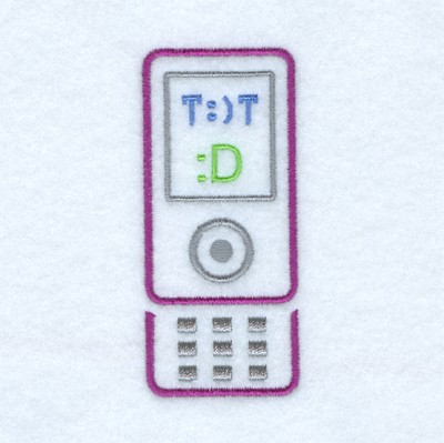 Text:  T:)T Machine Embroidery Design