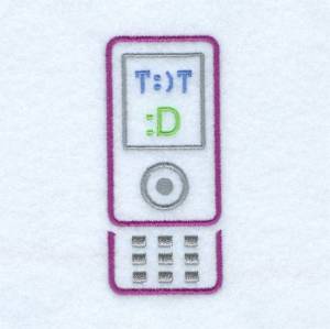 Picture of Text:  T:)T Machine Embroidery Design