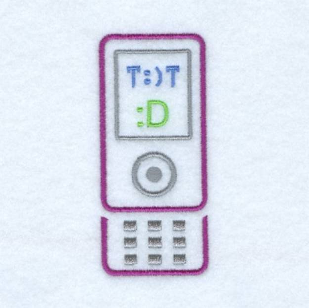 Picture of Text:  T:)T Machine Embroidery Design