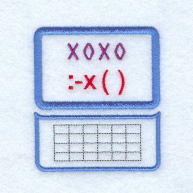 Picture of Text:  XOXO Machine Embroidery Design