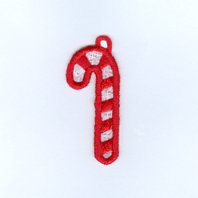 Candy Cane Charm Machine Embroidery Design