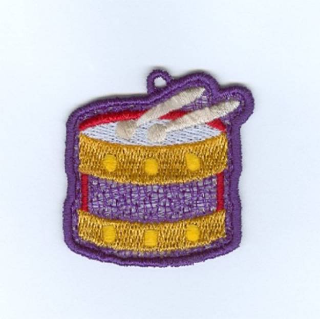 Picture of Drum Charm Machine Embroidery Design