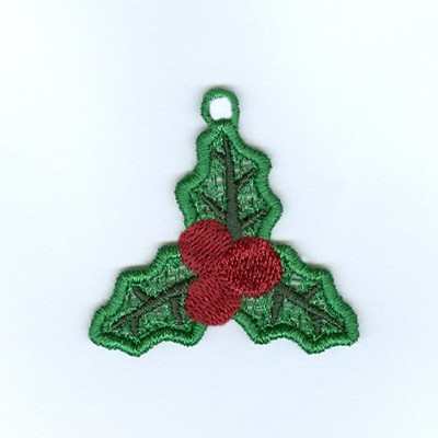 Holly Charm Machine Embroidery Design