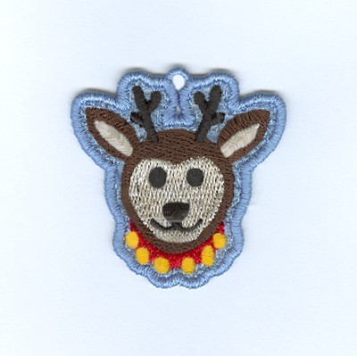 Reindeer Charm Machine Embroidery Design