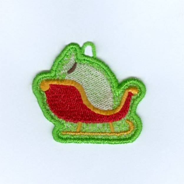 Picture of Sleigh Charm Machine Embroidery Design