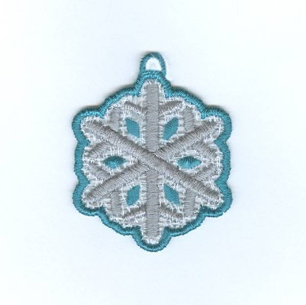 Picture of Snowflake Charm Machine Embroidery Design
