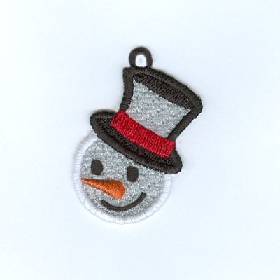 Snowman Charm Machine Embroidery Design