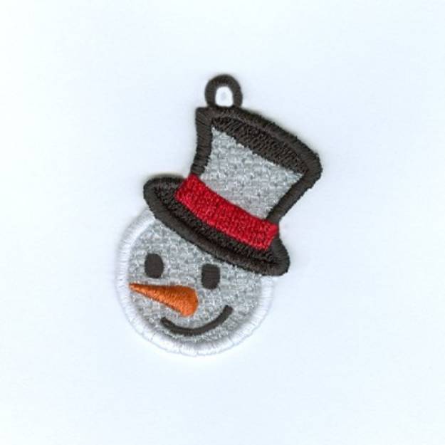 Picture of Snowman Charm Machine Embroidery Design