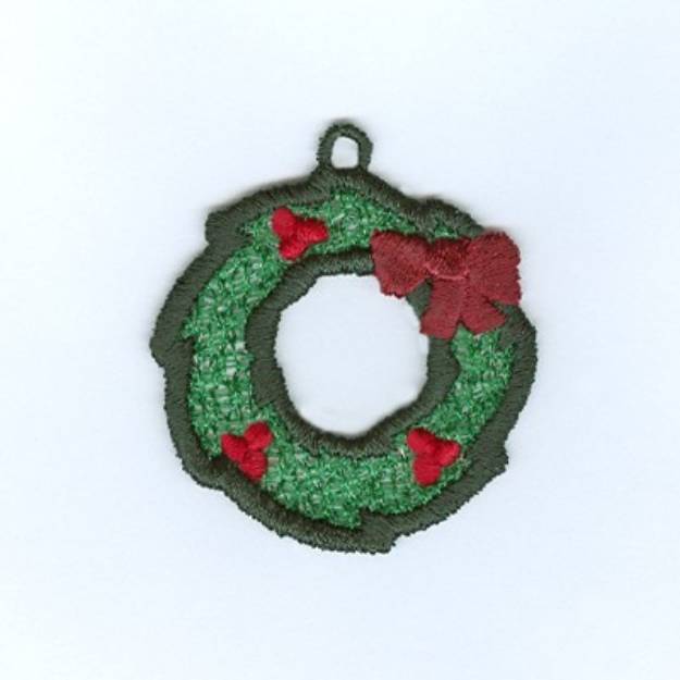 Picture of Wreath Charm Machine Embroidery Design