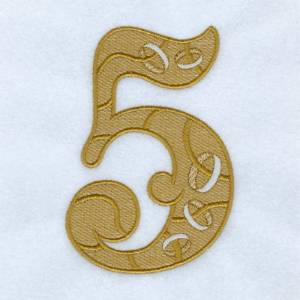 Picture of Five Golden Rings Machine Embroidery Design