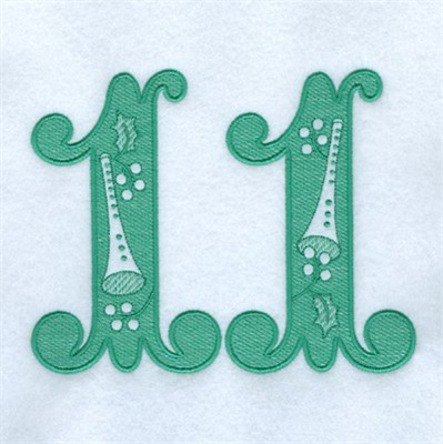 Eleven Pipers Piping Machine Embroidery Design