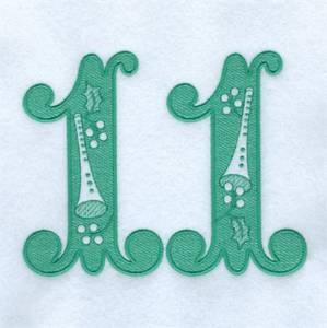 Picture of Eleven Pipers Piping Machine Embroidery Design