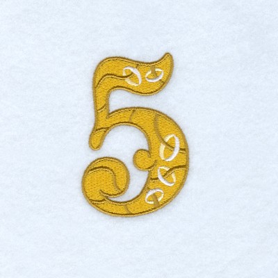 Five Golden Rings Machine Embroidery Design