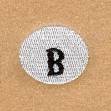 Picture of Snowball Alphabet B Machine Embroidery Design