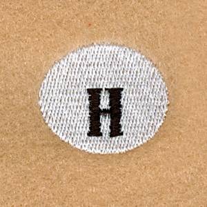Picture of Snowball Alphabet H Machine Embroidery Design