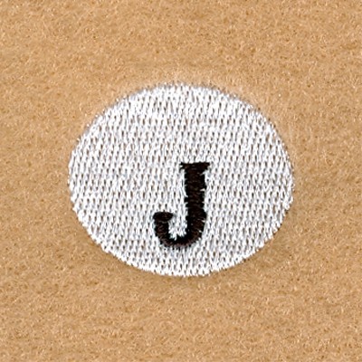 Snowball Alphabet J Machine Embroidery Design