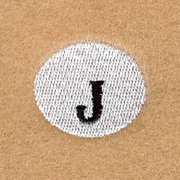 Picture of Snowball Alphabet J Machine Embroidery Design