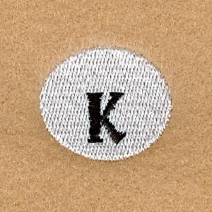 Picture of Snowball Alphabet K Machine Embroidery Design