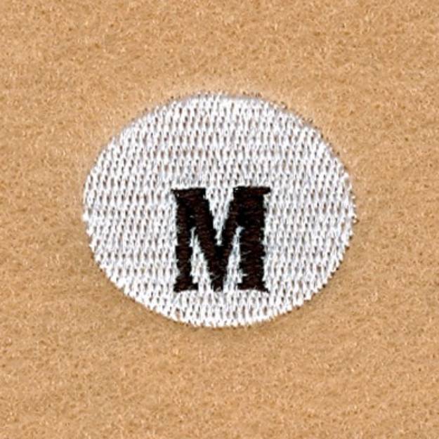Picture of Snowball Alphabet M Machine Embroidery Design
