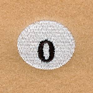 Picture of Snowball Alphabet O Machine Embroidery Design