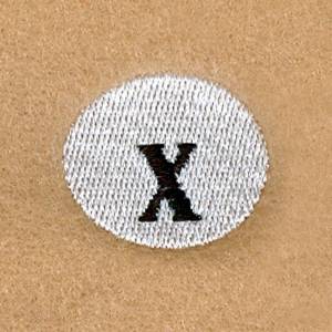 Picture of Snowball Alphabet X Machine Embroidery Design